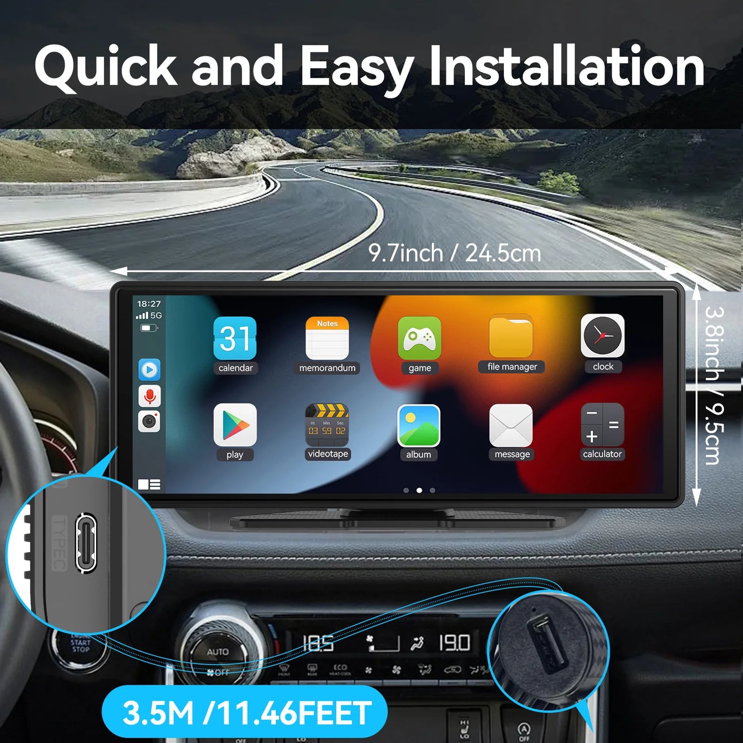Smart Dash - CarPlay Skjerm