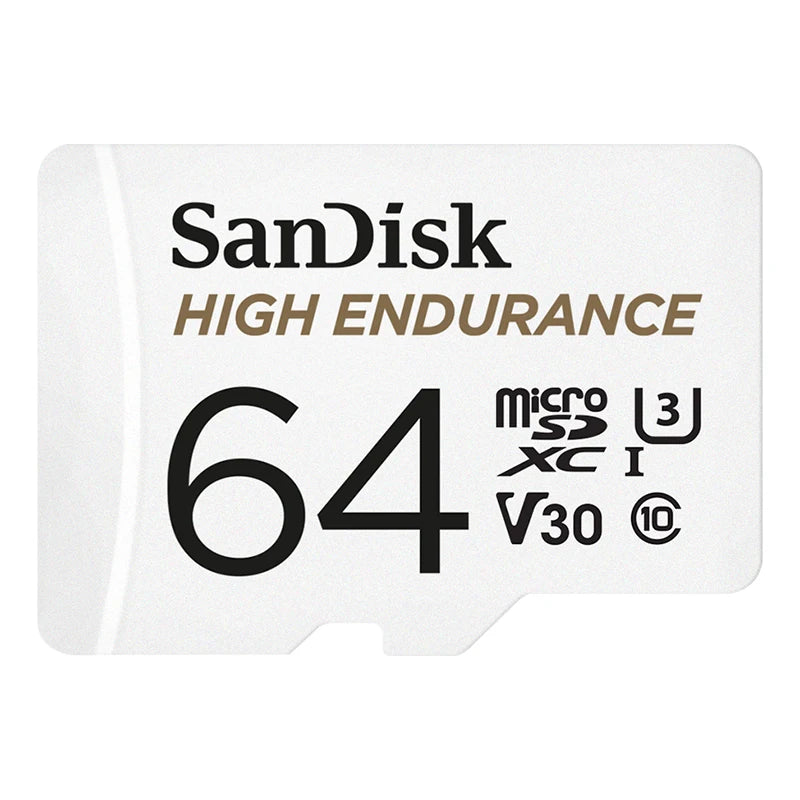 SanDisk High Endurance microSD 64 GB (U3/V30) – for dashcam