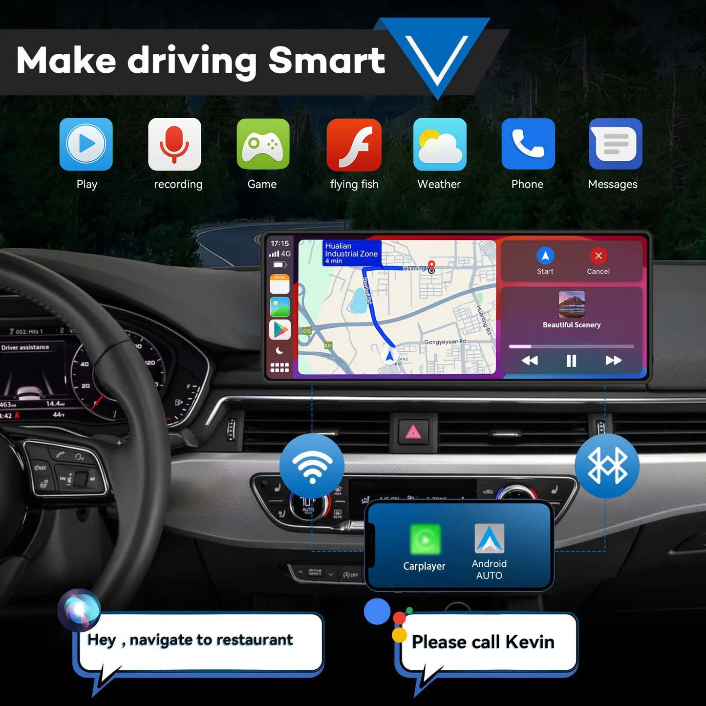 Smart Dash - CarPlay Skjerm