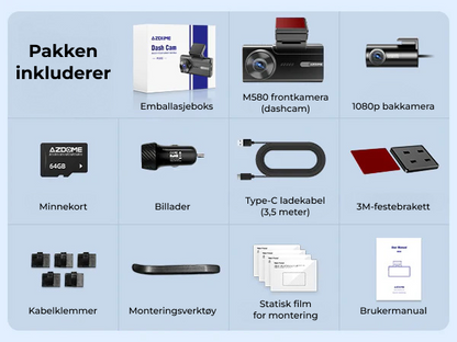 Azdome M580 5K dashcam