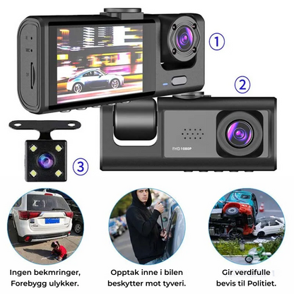 Baideluo dashcam – 1080P HD & nattvisjon