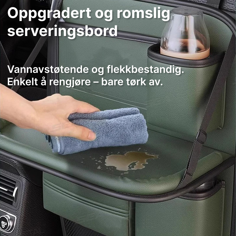 Sammenleggbar bilseterygg-organizer