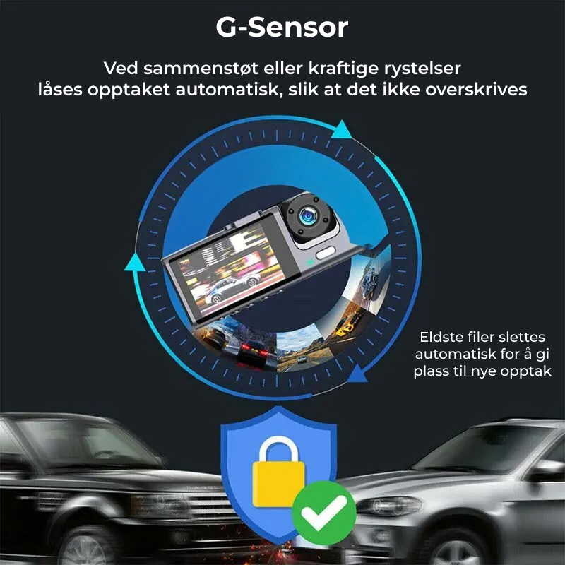 Baideluo dashcam – 1080P HD & nattvisjon