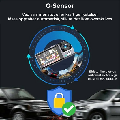 Baideluo dashcam – 1080P HD & nattvisjon
