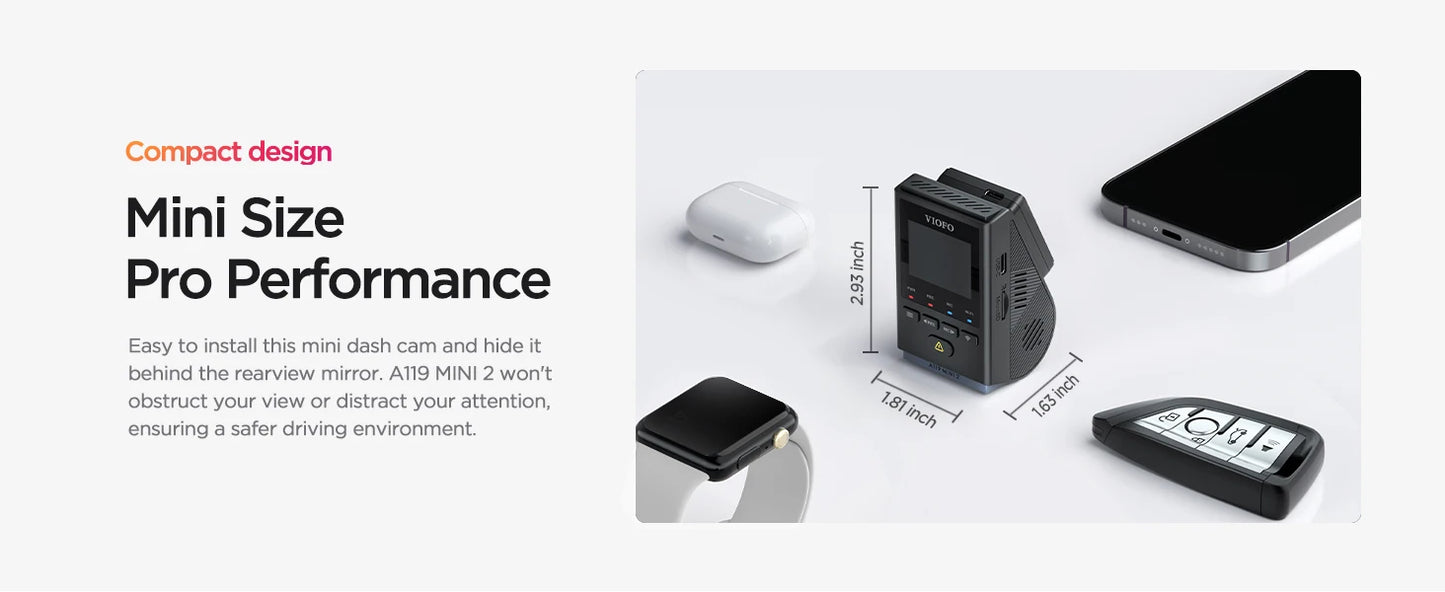 VIOFO A119 Mini 2 Dashcam