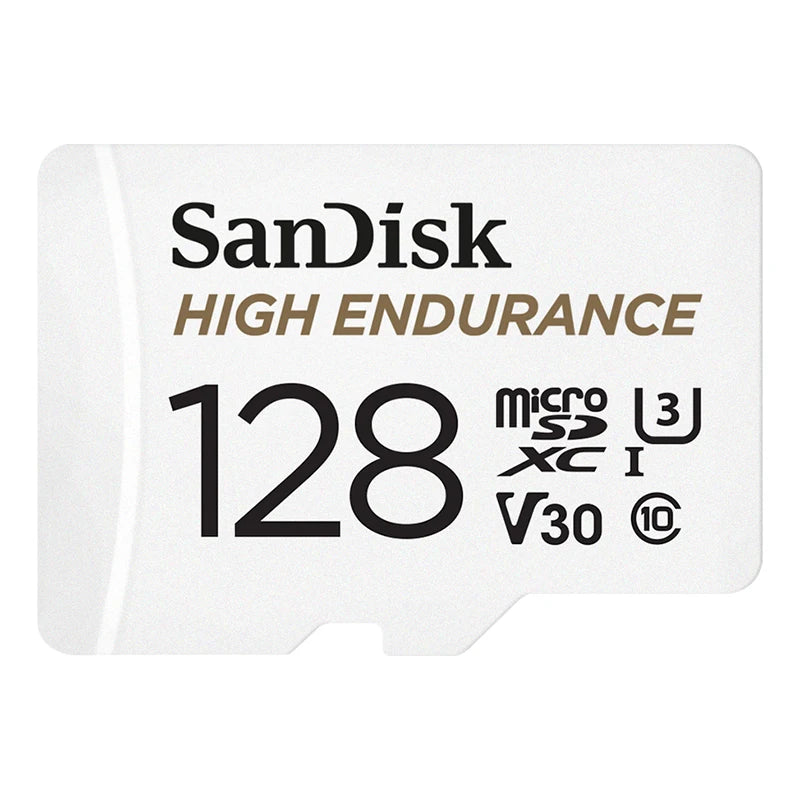 SanDisk High Endurance microSD 128 GB (U3/V30) – for dashcam