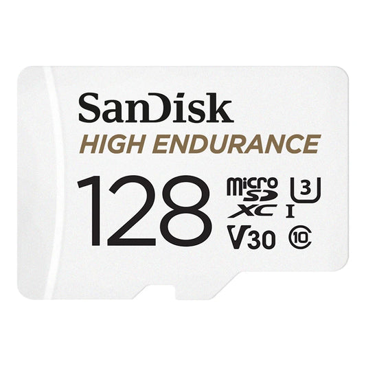 SanDisk High Endurance microSD 128 GB (U3/V30) – for dashcam