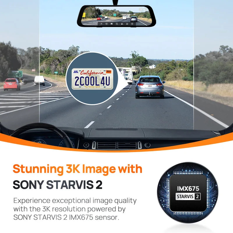 70mai Speil-Dashcam S500