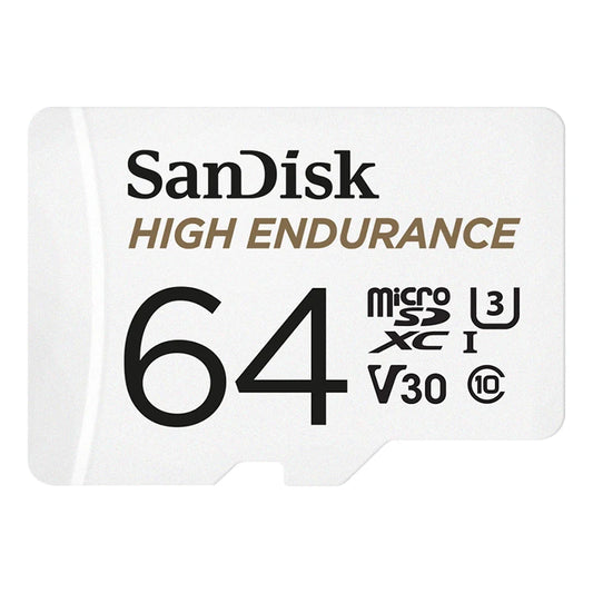 SanDisk High Endurance microSD 64 GB (U3/V30) – for dashcam