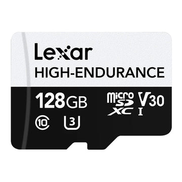 Lexar High Endurance microSD 128 GB (V30/U3) – for dashcam