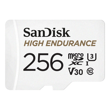 SanDisk High Endurance microSD 256 GB (U3/V30) – for dashcam