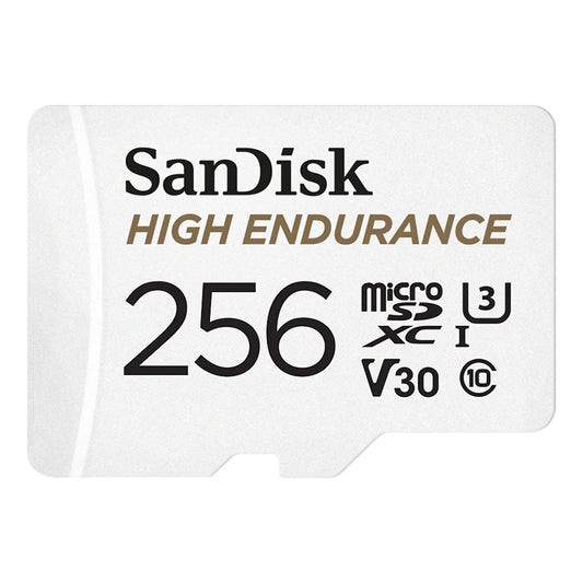 SanDisk High Endurance microSD 256 GB (U3/V30) – for dashcam