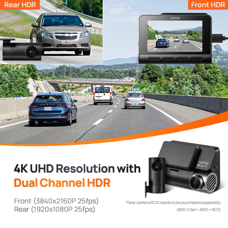 70mai Dashcam A810 4K