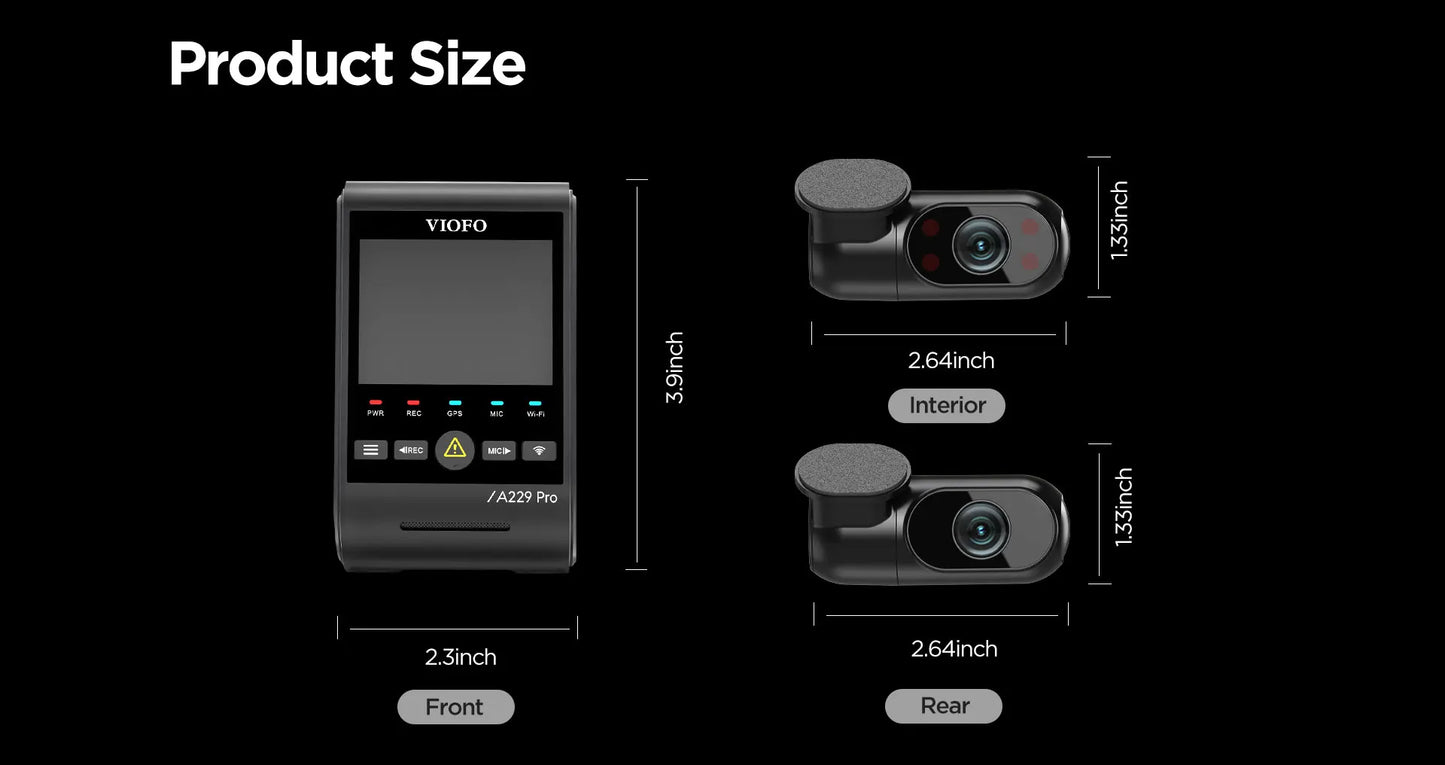 VIOFO A229 PRO 4K Dashcam