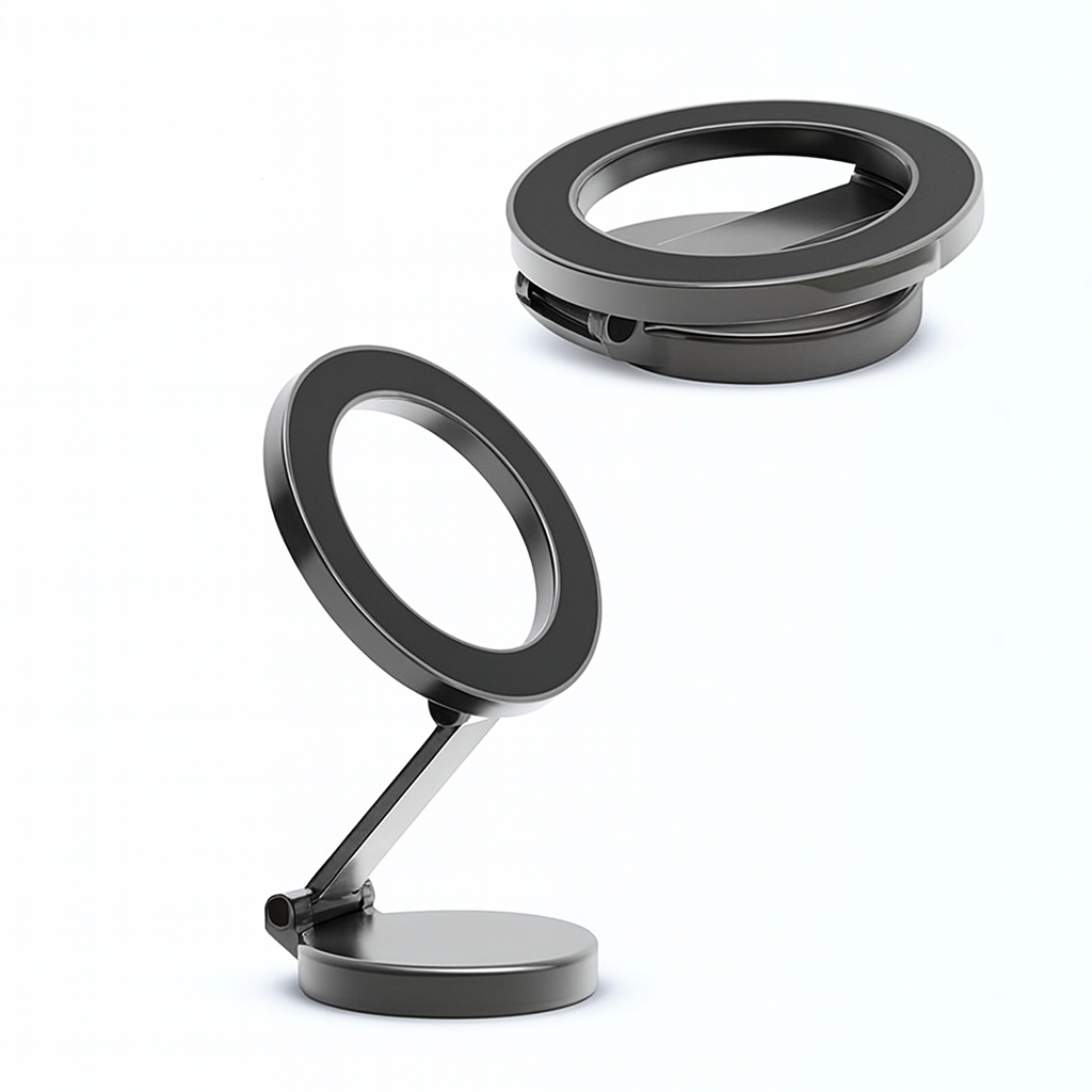 Telefonholder med Sugekopp og Magnet – 360° Justering